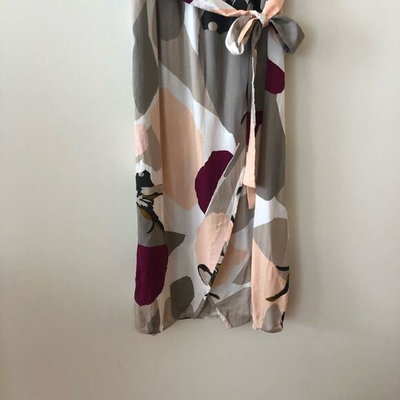 HANRO Phila Printed Tie Waist Midi Dress - Picture 3 of 6